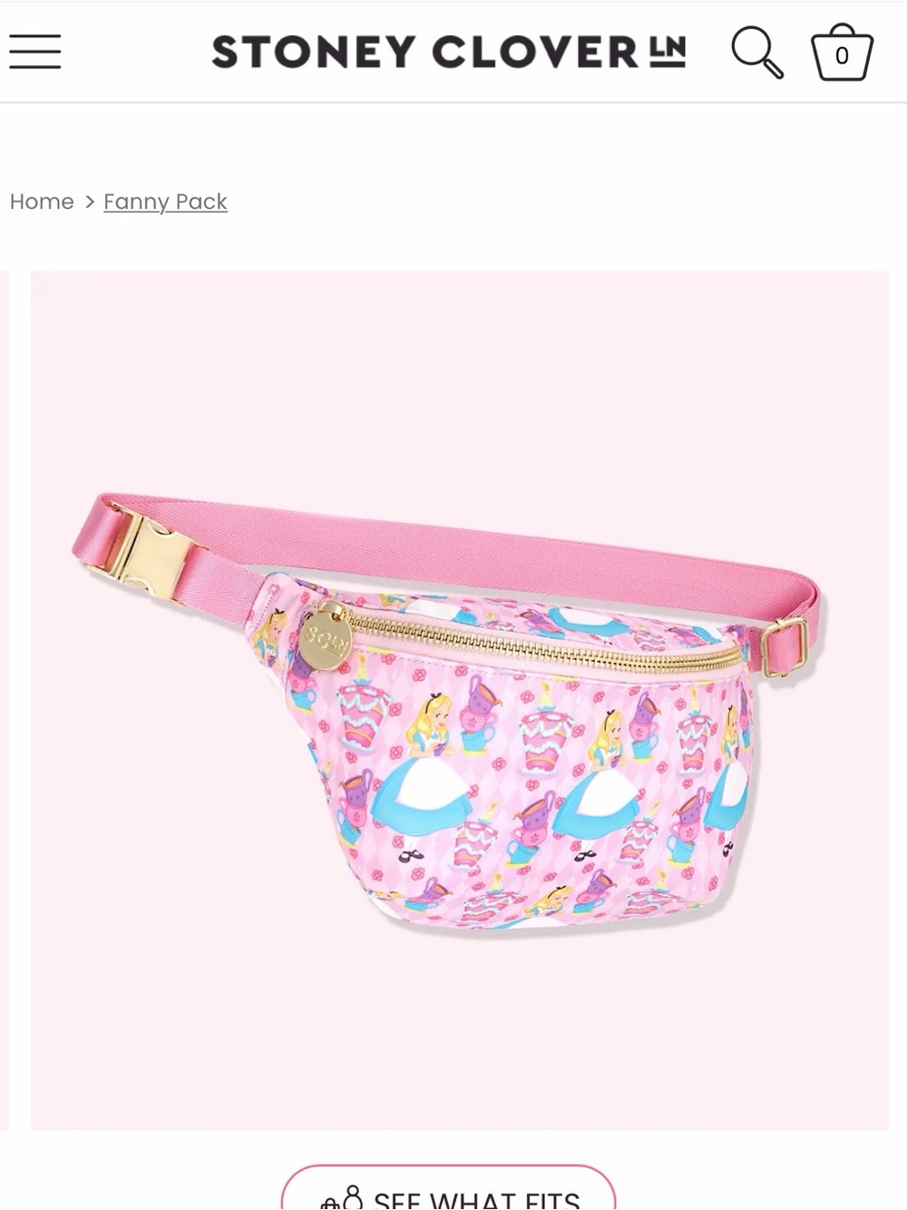 Stoney Clover Lane Alice in Wonderland Fanny Pack